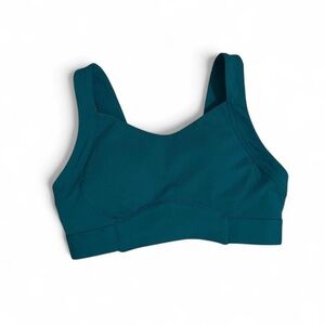 Fabletics Teal Sports Bra with Adjustable Back
